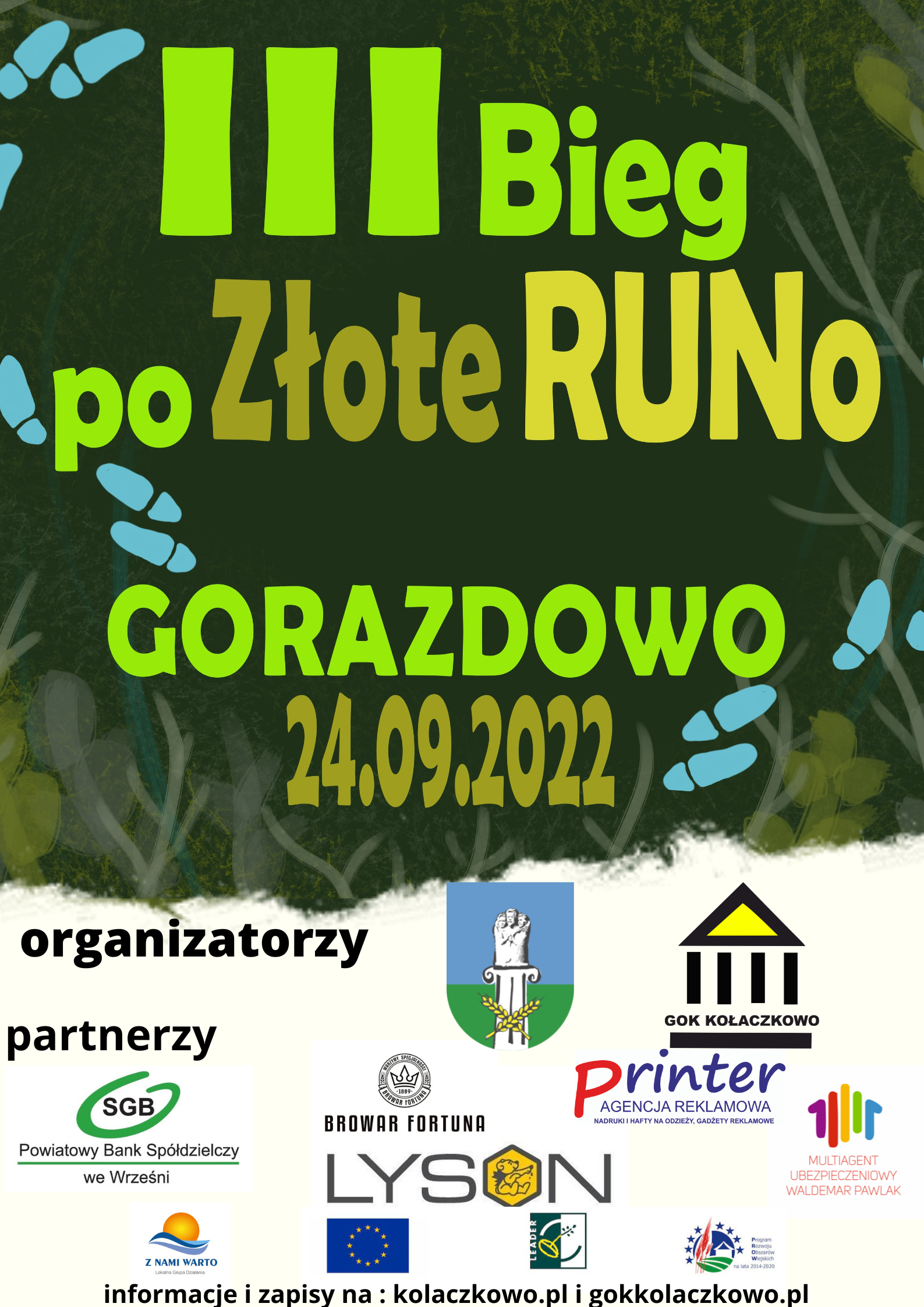 plakat biegu w Gorazdowie