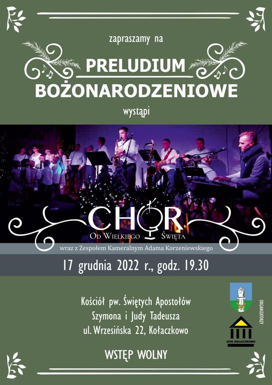 Plakat koncertu Chóru od Wielkiego Święta