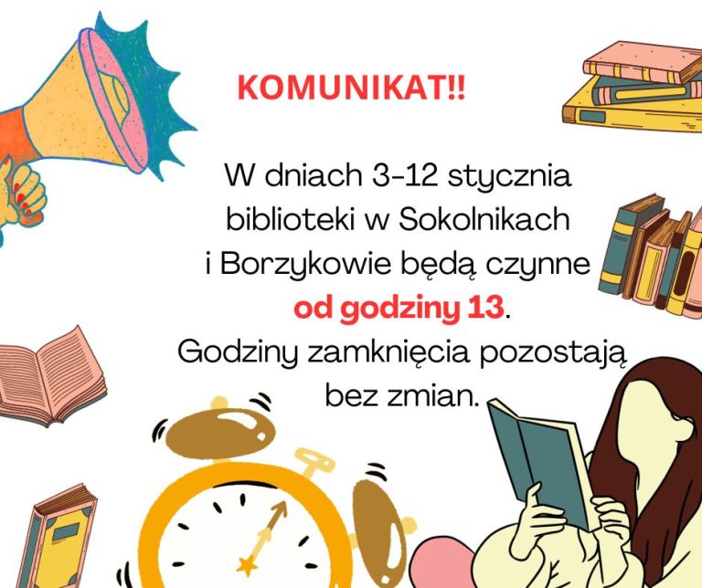 Informacja dla czytelników bibliotek