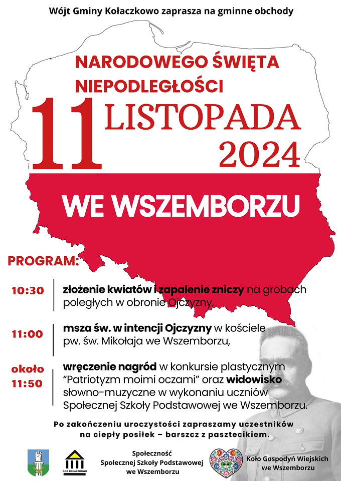 Zaproszenie na Święto Niepodległości 2024