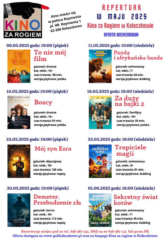 Repertuar w maju 2025