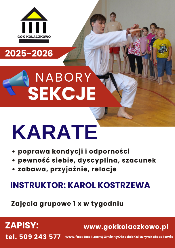 Nabór do sekcji karate 2025-2026