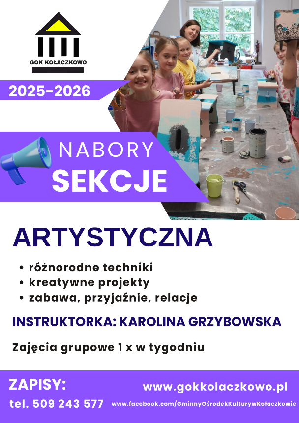 Nabór do sekcji artystycznej 2025-2026