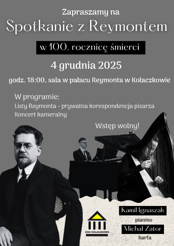 Plakat 100. rocznica śmierci Reymonta