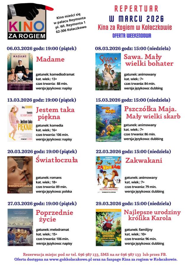 Repertuar na marzec 2026
